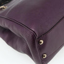 GUCCI Bamboo Hand Bag 2way Purple 336032 Auth BA12378A-16