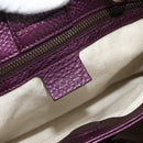 GUCCI Bamboo Hand Bag 2way Purple 336032 Auth BA12378A-21
