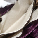GUCCI Bamboo Hand Bag 2way Purple 336032 Auth BA12378A-25