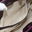 GUCCI Bamboo Hand Bag 2way Purple 336032 Auth BA12378A-27