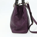 GUCCI Bamboo Hand Bag 2way Purple 336032 Auth BA12378A-3