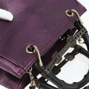 GUCCI Bamboo Hand Bag 2way Purple 336032 Auth BA12378A-6