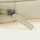 CHANEL Matelasse Shoulder Bag Caviar Skin Ivory Gold CC Auth BA12379V-21