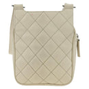 CHANEL Matelasse Shoulder Bag Caviar Skin Ivory Gold CC Auth BA12379V-2
