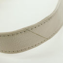 CHANEL Matelasse Shoulder Bag Caviar Skin Ivory Gold CC Auth BA12379V-8