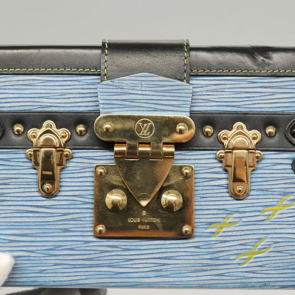 LOUIS VUITTON Epi Petite Mar Shoulder Bag Blue LV Auth BA1237A