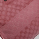 GUCCI GG Canvas Tote Bag Nylon Pink Silver 355732 Auth BA12380-10