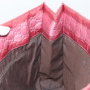 GUCCI GG Canvas Tote Bag Nylon Pink Silver 355732 Auth BA12380-19
