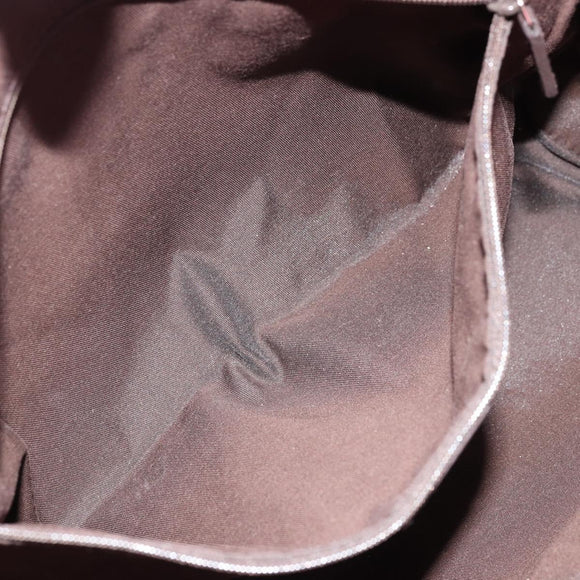 GUCCI GG Canvas Tote Bag Nylon Pink Silver 355732 Auth BA12380