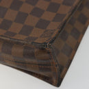 LOUIS VUITTON Damier Ebene Sac Plat Handtas N51140 LV Auth BA12381-8