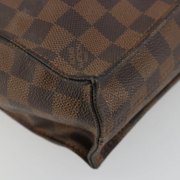 LOUIS VUITTON Damier Ebene Sac Plat Handtas N51140 LV Auth BA12381
