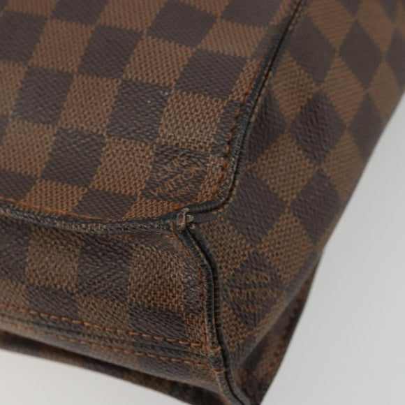 LOUIS VUITTON Damier Ebene Sac Plat Handtas N51140 LV Auth BA12381