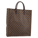 LOUIS VUITTON Damier Ebene Sac Plat Handtas N51140 LV Auth BA12381-1