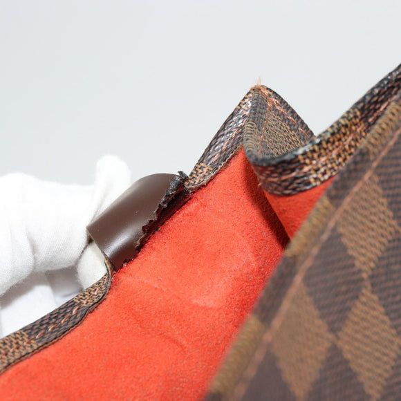 LOUIS VUITTON Damier Ebene Sac Plat Handtas N51140 LV Auth BA12381