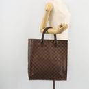 LOUIS VUITTON Damier Ebene Sac Plat Handtas N51140 LV Auth BA12381-22