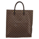 LOUIS VUITTON Damier Ebene Sac Plat Handtas N51140 LV Auth BA12381-2