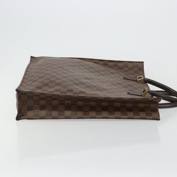 LOUIS VUITTON Damier Ebene Sac Plat Handtas N51140 LV Auth BA12381