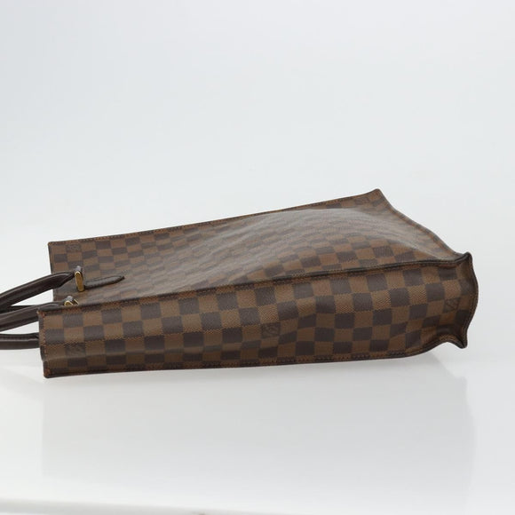 LOUIS VUITTON Damier Ebene Sac Plat Handtas N51140 LV Auth BA12381