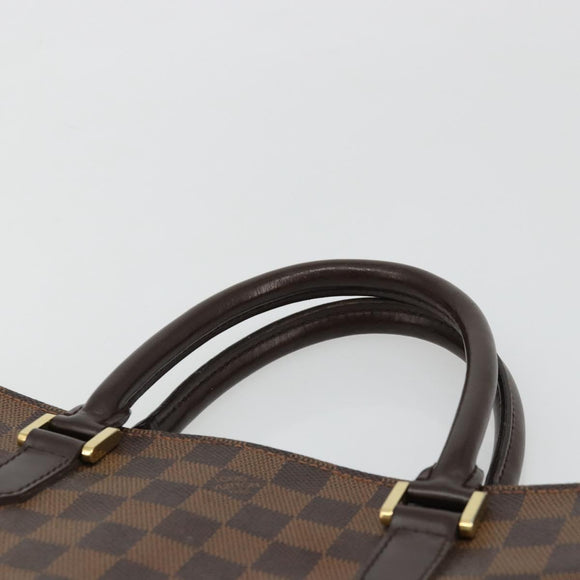 LOUIS VUITTON Damier Ebene Sac Plat Handtas N51140 LV Auth BA12381