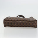 LOUIS VUITTON Damier Ebene Sac Plat Handtas N51140 LV Auth BA12381-5