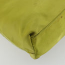 PRADA Tote Bag Nylon Green Gold Auth BA12382-9