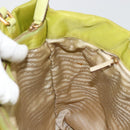 PRADA Tote Bag Nylon Green Gold Auth BA12382-19