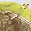 PRADA Tote Bag Nylon Green Gold Auth BA12382-20