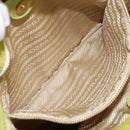 PRADA Tote Bag Nylon Green Gold Auth BA12382-21