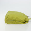 PRADA Tote Bag Nylon Green Gold Auth BA12382-3