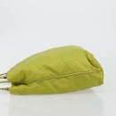 PRADA Tote Bag Nylon Green Gold Auth BA12382-4