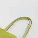 PRADA Tote Bag Nylon Green Gold Auth BA12382-8