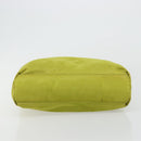 PRADA Tote Bag Nylon Green Gold Auth BA12382-5