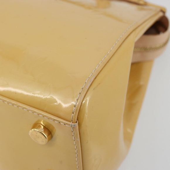 LOUIS VUITTON Vernis Blair MM Hand Bag 2way Rose Florentin M91621 Auth BA12384