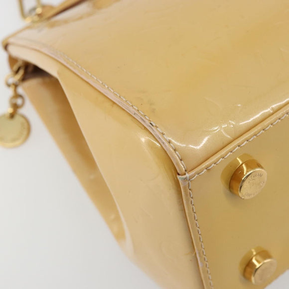 LOUIS VUITTON Vernis Blair MM Hand Bag 2way Rose Florentin M91621 Auth BA12384