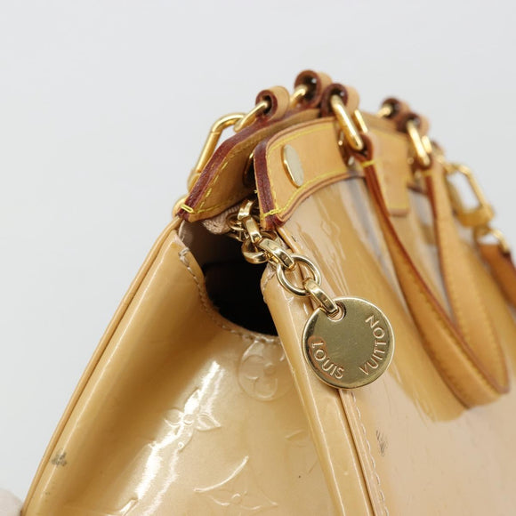 LOUIS VUITTON Vernis Blair MM Hand Bag 2way Rose Florentin M91621 Auth BA12384