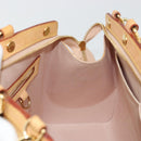 LOUIS VUITTON Vernis Blair MM Hand Bag 2way Rose Florentin M91621 Auth BA12384-21