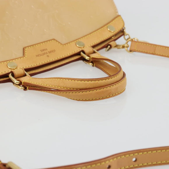 LOUIS VUITTON Vernis Blair MM Hand Bag 2way Rose Florentin M91621 Auth BA12384