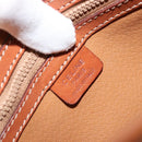 CELINE Macadam Canvas Shoulder Bag PVC Leather Brown Gold Auth BA12386-19