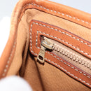 CELINE Macadam Canvas Shoulder Bag PVC Leather Brown Gold Auth BA12386-22