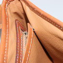 CELINE Macadam Canvas Shoulder Bag PVC Leather Brown Gold Auth BA12386-11