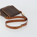 CELINE Macadam Canvas Shoulder Bag PVC Leather Brown Gold Auth BA12386-7