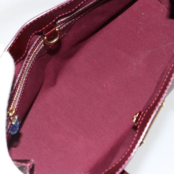LOUIS VUITTON Monogram Vernis Wilshire PM Bag Pomme D'amour M93642 Auth BA12387A