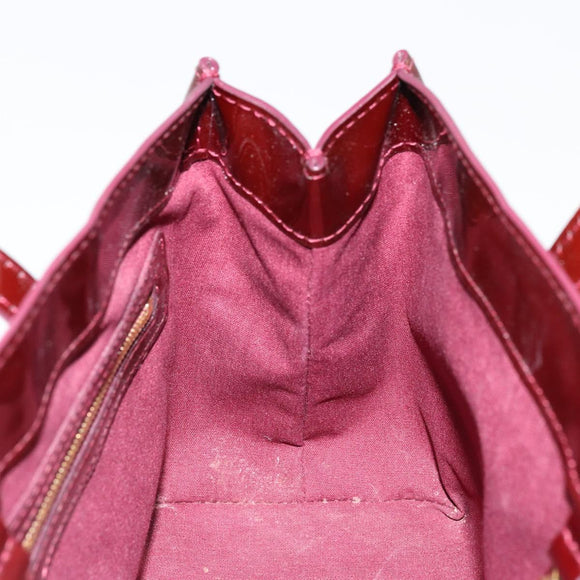 LOUIS VUITTON Monogram Vernis Wilshire PM Bag Pomme D'amour M93642 Auth BA12387A