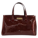 LOUIS VUITTON Monogram Vernis Wilshire PM Bag Pomme D'amour M93642 Auth BA12387A-2