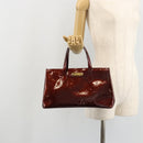 LOUIS VUITTON Monogram Vernis Wilshire PM Bag Pomme D'amour M93642 Auth BA12387A-22