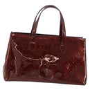 LOUIS VUITTON Monogram Vernis Wilshire PM Bag Pomme D'amour M93642 Auth BA12387A-3