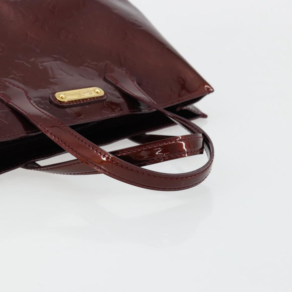 LOUIS VUITTON Monogram Vernis Wilshire PM Bag Pomme D'amour M93642 Auth BA12387A