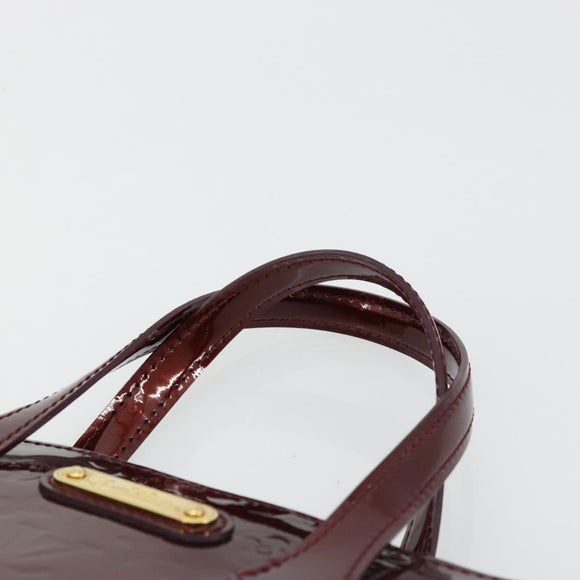 LOUIS VUITTON Monogram Vernis Wilshire PM Bag Pomme D'amour M93642 Auth BA12387A