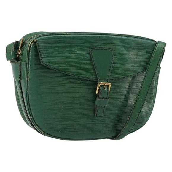 LOUIS VUITTON Epi Jeune Fille MM Shoulder Bag Green M52154 LV Auth BA12391