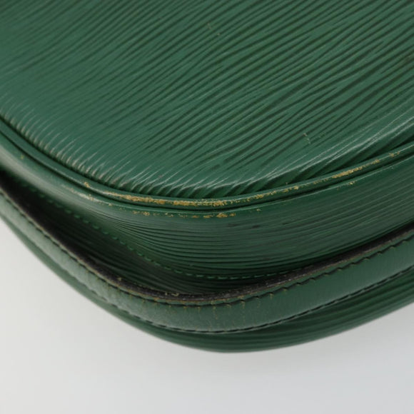 LOUIS VUITTON Epi Jeune Fille MM Shoulder Bag Green M52154 LV Auth BA12391